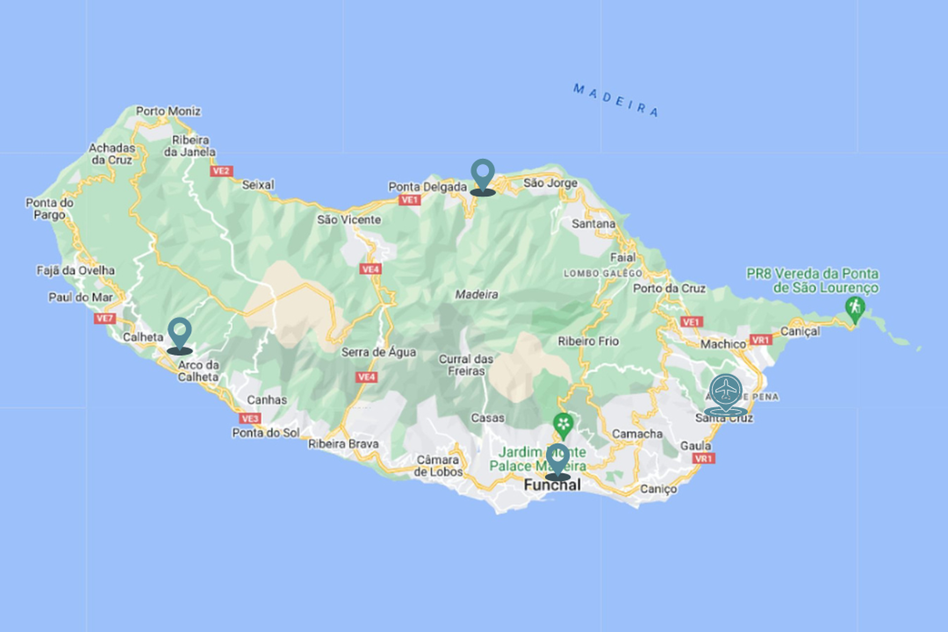 Route fly&drive Madeira